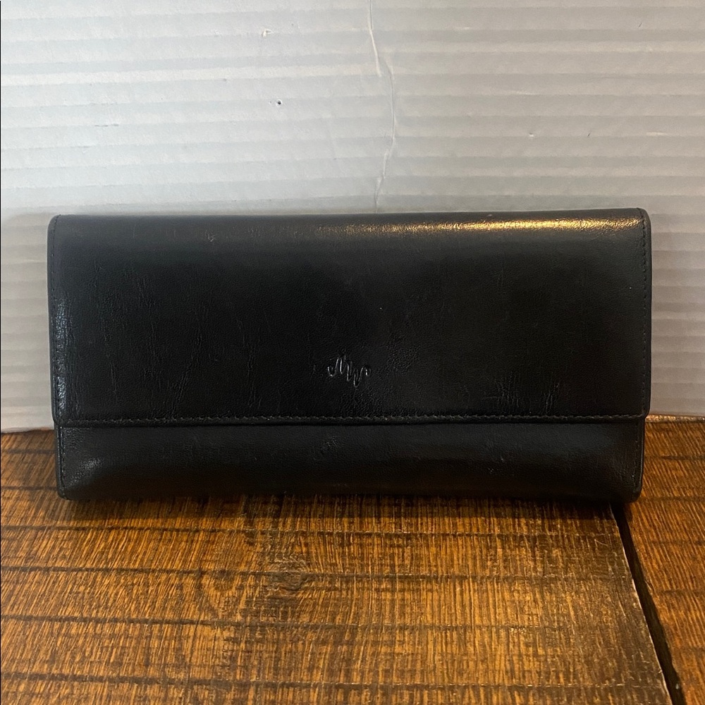 MONSAC Women’s Premium Black Leather Organizer Wallet
